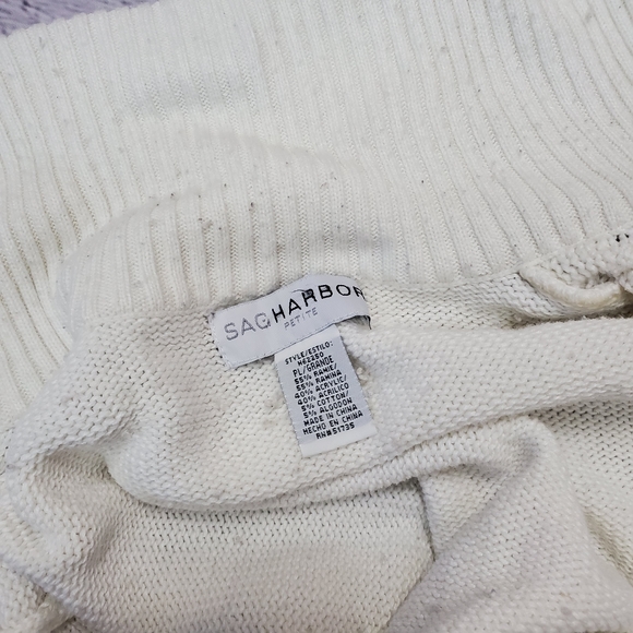 sag harbor petite large knit cardigan ( 5 for $20 ) - Picture 7 of 8